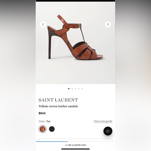 Yves Saint Laurent Tribute woven leather sandals - Picture 2 of 11